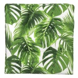 Perna pentru scaun cu imprimeu frunze tropicale,40x40 cm, Oem