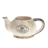 Ghiveci forma ibric ceramica vintage &bdquo;Sweet Home Garden&rdquo;