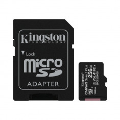 Card de memorie MicroSD Kingston Canvas Select Plus, 256GB, UHS-I, 100MB s, cu adaptor foto