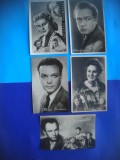 HOPCT LOT NR 1315 RUSIA -ACTORI / ARTISTI-5 CARTI POSTALE-NECIRCULATE, Necirculata, Printata