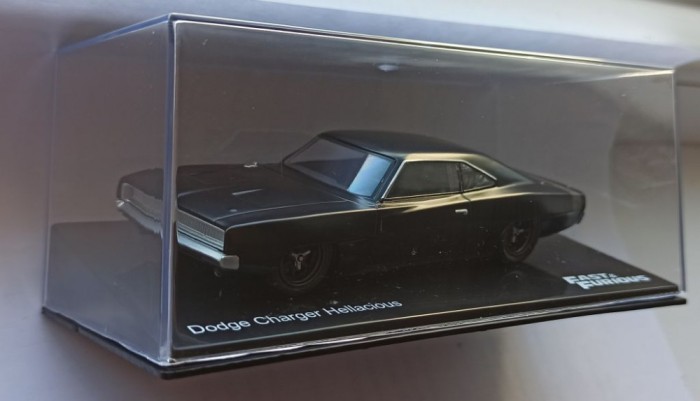 Macheta Dom&#039;s Dodge Charger Hellacious 1968 Fast and Furious - IXO/Altaya 1/43