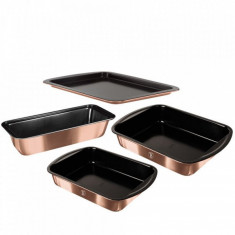 Set tavi pentru copt 4 piese Rose Gold Berlinger Haus BH 7621 foto