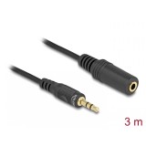 Cablu prelungitor audio jack 3.5mm T-M 3m, Delock 84002