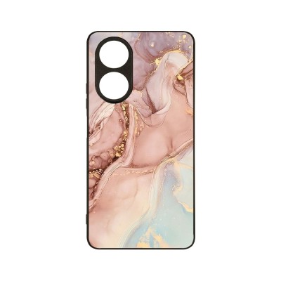 Husa BestCase&amp;reg; Slim Glassy, Compatibila Cu OPPO A78 4G, Rose Marble, G 1253 foto