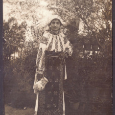4771 - BUZAU, Port Popular, Femeie, Romania - old postcard, real Photo - unused