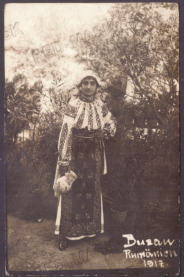 4771 - BUZAU, Port Popular, Femeie, Romania - old postcard, real Photo - unused foto