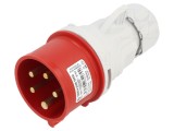Conector alimentare AC trifazate, mufă tată, 16A, 400VAC, IP44