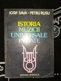 Istoria muzicii universale in date- Iosif Sava, Petru Rusu