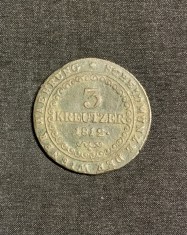 Moneda 3 kreuzer 1812 G Austria foto