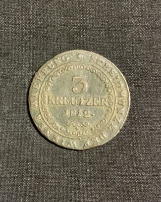 Moneda 3 kreuzer 1812 G Austria foto