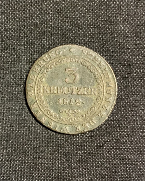 Moneda 3 kreuzer 1812 G Austria