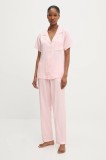 Answear Lab pijama culoarea roz