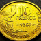 Moneda istorica 10 FRANCI - FRANTA, anul 1957 *cod 1762 B = luciu de batere