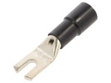 V&acirc;rf Furcă Crimpat Izolat Negru 4.3mm 16mm2