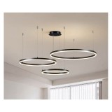 Cumpara ieftin LUSTRA LED CULOARE MARO INCHIS 3CECURI 80CM+60CM+40CM CU TELECOMANDA WIFI 2.4G
