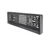 Suport numar inmatriculare fata cu amortizor protectie PU negru sistem 3Click