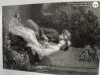 Gravura veche pe hartie cartonata lucioasa , pentru colectie sau pentru inramare pe un format A4