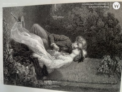 gravura veche pe hartie cartonata lucioasa , pentru colectie sau pentru inramare pe un format A4 foto