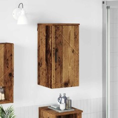 vidaXL Dulap de Baie cu ușă Lemn vechi 30 x 31.5 x 61 cm Lemn compozit