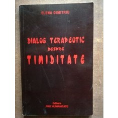 Dialog terapeutic despre timiditate- Elena Dimitriu