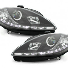 Faruri LED DRL compatibil cu Seat Leon 1P / Seat Altea (2009-up) Negru SWSI08LGXB