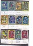 Israel 1973 VITRALII SET COMPLET CU TABS MNH