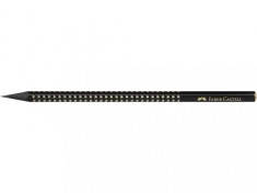 Creion grafit B Faber-Castell Grip Sparkle Midnight Gold