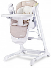 Scaun de masa cu leagan electric Caretero Indigo 2 in 1 Beige foto