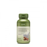 Extract standardizat de scortisoara si crom Herbal Plus&reg;, 60 capsule, GNC