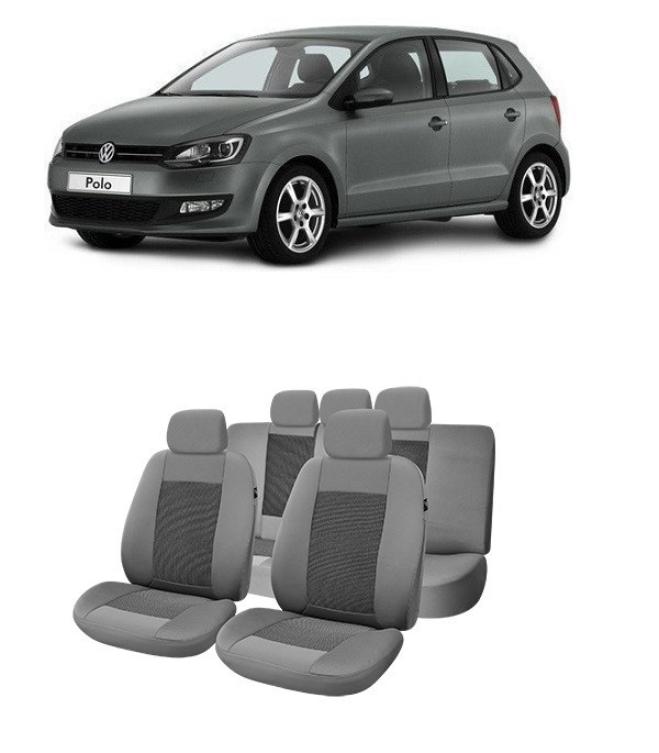 Set Huse scaune auto dedicate VW POLO 2009 - 2017 ( Compatibile cu sistem AIRBAG)