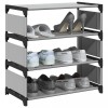 VidaXL Suport pantofi 4 niveluri gri 54x28x55 cm țesătură nețesă 4100622