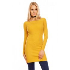 N578-991 Rochie scurta tricotata cu decolteu bardot