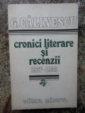 George Calinescu - cronici Literare Si Recenzii 1927-1932