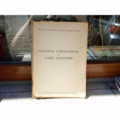 Catalogul corespondentei lui Vasile Alecsandri - contine autograful autoarei , Marta Anineanu , 1957 foto