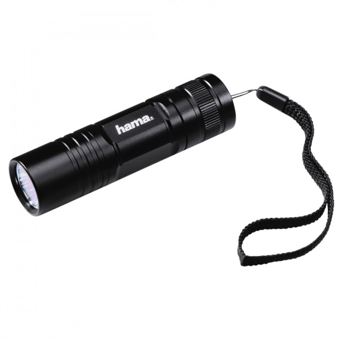 Lanterna LED Hama Regular R-103, 3W, 155 lm, 115m, 3x AAA, Negru