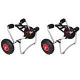 Carucioare pentru caiac, 2 buc., aluminiu