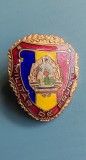 Insignă militară &bdquo;Militar de frunte&rdquo; RSR &ndash; Colecție, stare foarte bună