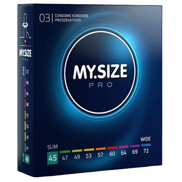 Prezervative Premium My Size &quot;MY SIZE PRO&quot; 45 mm - 3 Bucati##