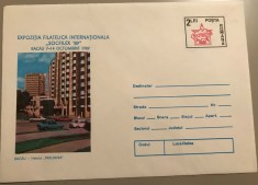 Expozitia Filatelca SOCFILEX 89 Bacau, 2 plicuri foto