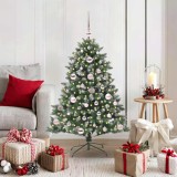 VidaXL Brad de Crăciun artificial cu 150 LED Verde 85 x 85 x 120 cm 3395211
