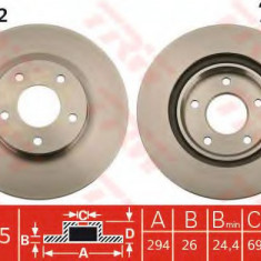 Disc frana MITSUBISHI ASX (GA_W) (2010 - 2016) TRW DF4932