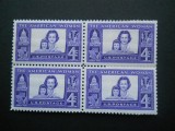 SUA BLOC DE 4 NESTAMPILAT MNH