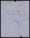 France 1870 Cover + content Valences to Cettes - Railroad cancel D.165