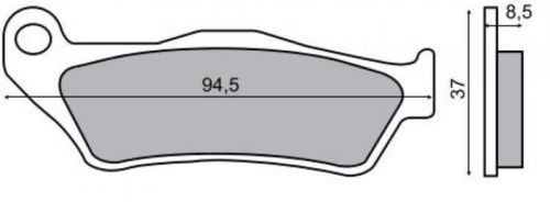 Placute frana Yamaha Versity 300 &#039;03-&#039;06 Cod Produs: MX_NEW 225100570RM
