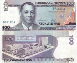 FILIPINE █ bancnota █ 100 Piso █ 1987-1994 █ P-172f █ UNC █ necirculata