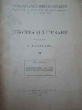 Cercetari Literare Ii Emil Turdeanu Contributiuni La Studiul - N. Cartojan ,309950