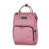 Rucsac mamici Petite&amp;Mars Jack, Dusty Rose, 11 compartimente, buzunare termice, saltea inclusa