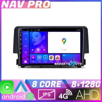 Navigatie Honda Civic 2016 2020 EDOTEC-LITE Android Ecran 720P Octa Core 8 128 Carplay CarStore Technology foto