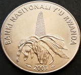 Moneda exotica 50 AMAFARANGA - RWANDA, anul 2003 *cod 1073 = UNC, Africa