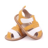 Sandalute galben mustar cu alb pentru baietei - Austin (Marime Disponibila: 3-6